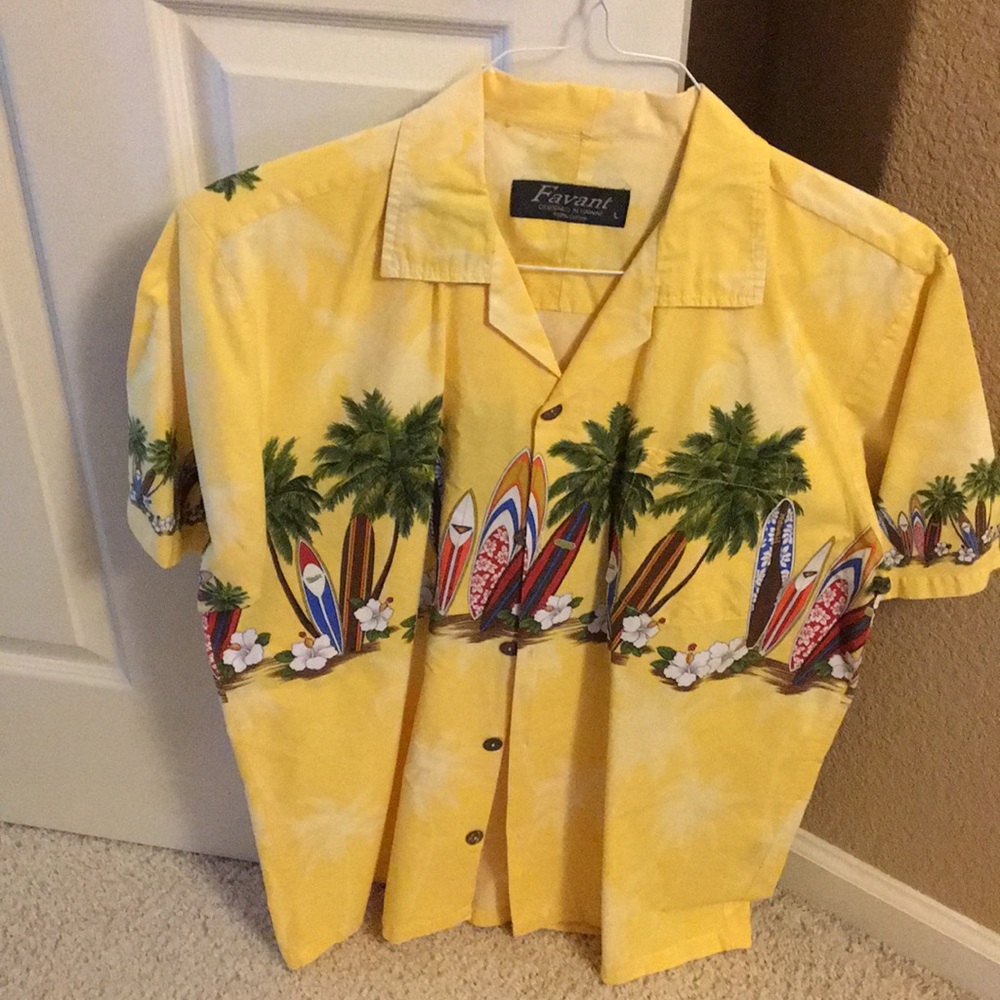 Favant Hawaiian men’s shirt. Hawaii, Aloha